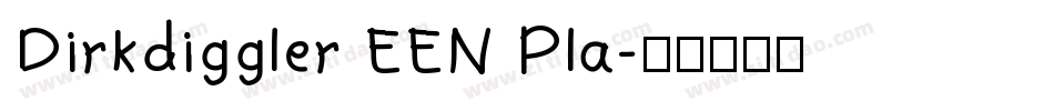 Dirkdiggler EEN Pla字体转换